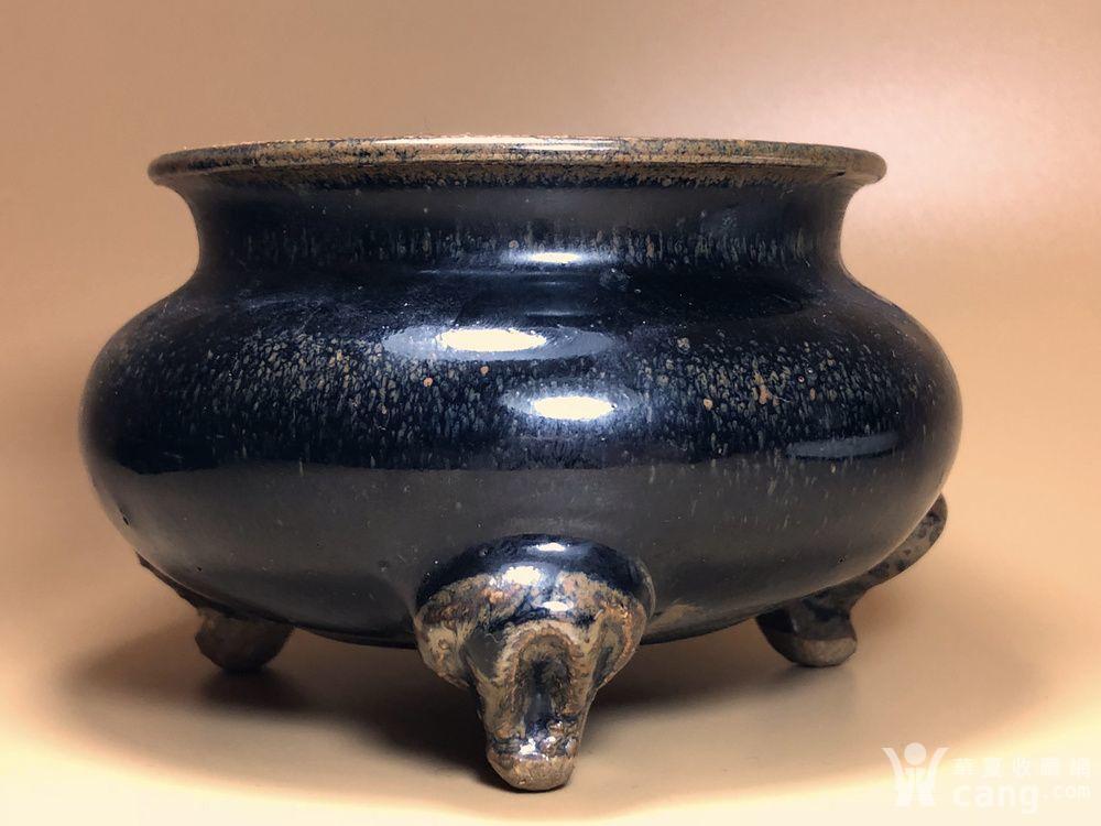 珍品 收藏级 宋 磁州窑黑釉香炉_鉴定频道_华夏收藏网