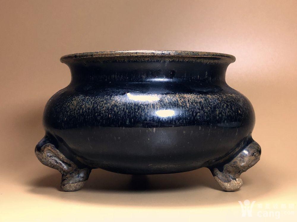 珍品 收藏级 宋 磁州窑黑釉香炉_鉴定频道_华夏收藏网