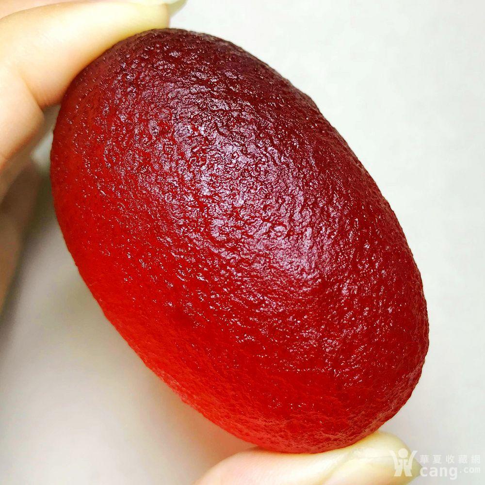 天外来物保真陨石!红艳如血天然库尔勒血陨石大原石满红把玩件
