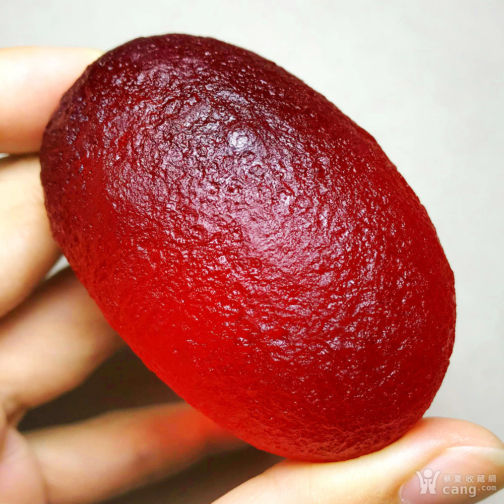 天外来物保真陨石!红艳如血天然库尔勒血陨石大原石满红把玩件