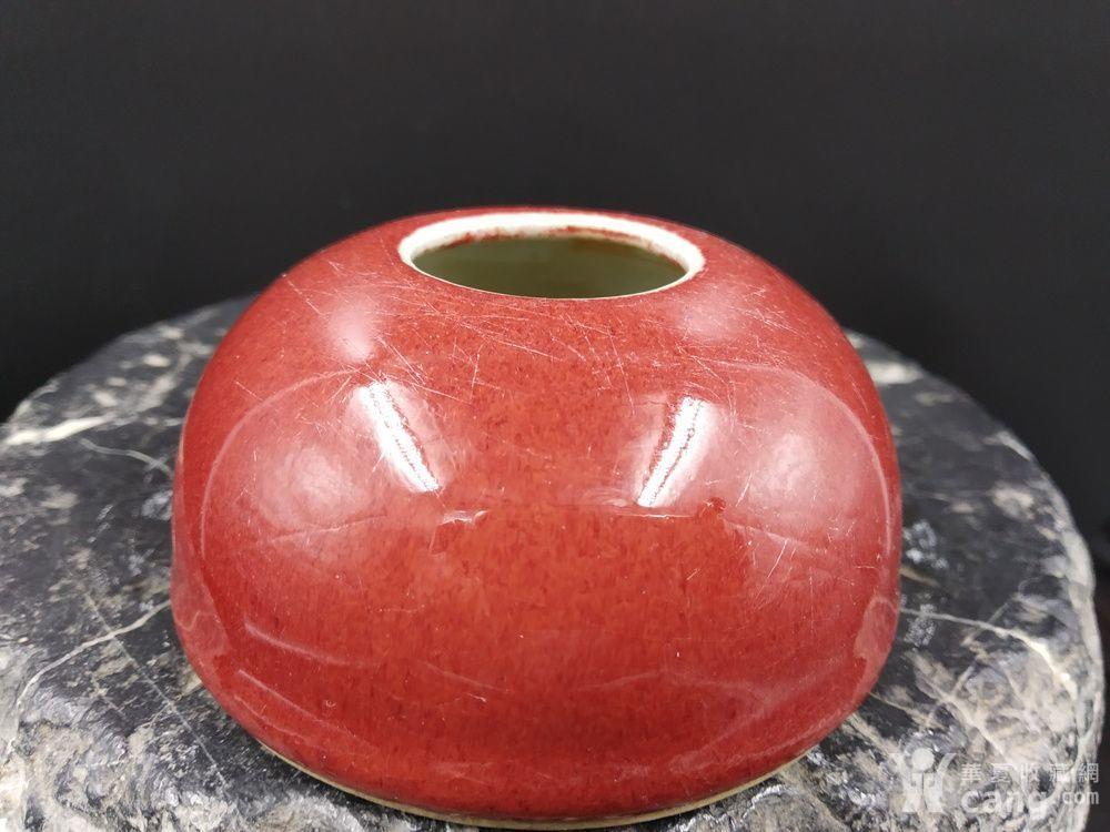 清早期 郎窑红水盂