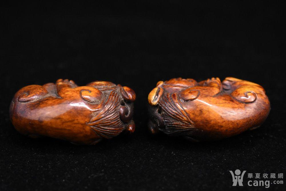 旧藏鹿角手把件