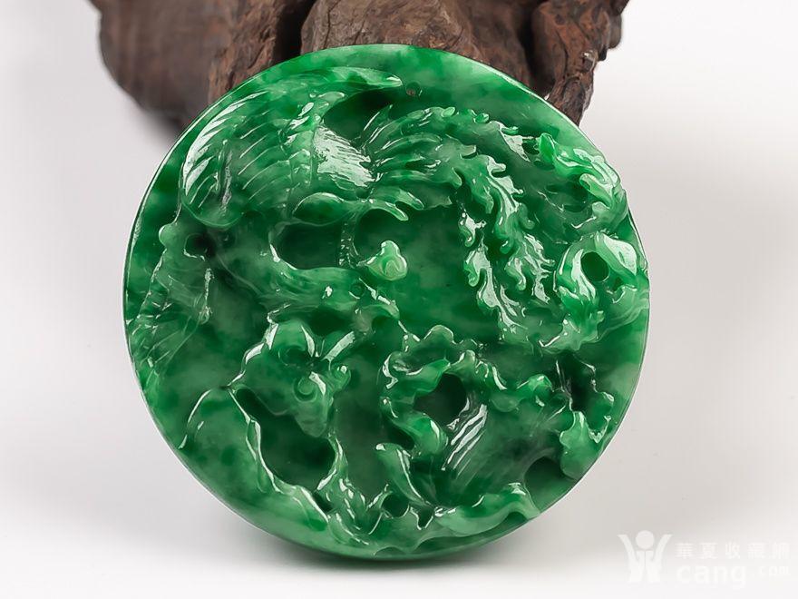 缅甸翡翠好种满绿凤穿牡丹30.83g