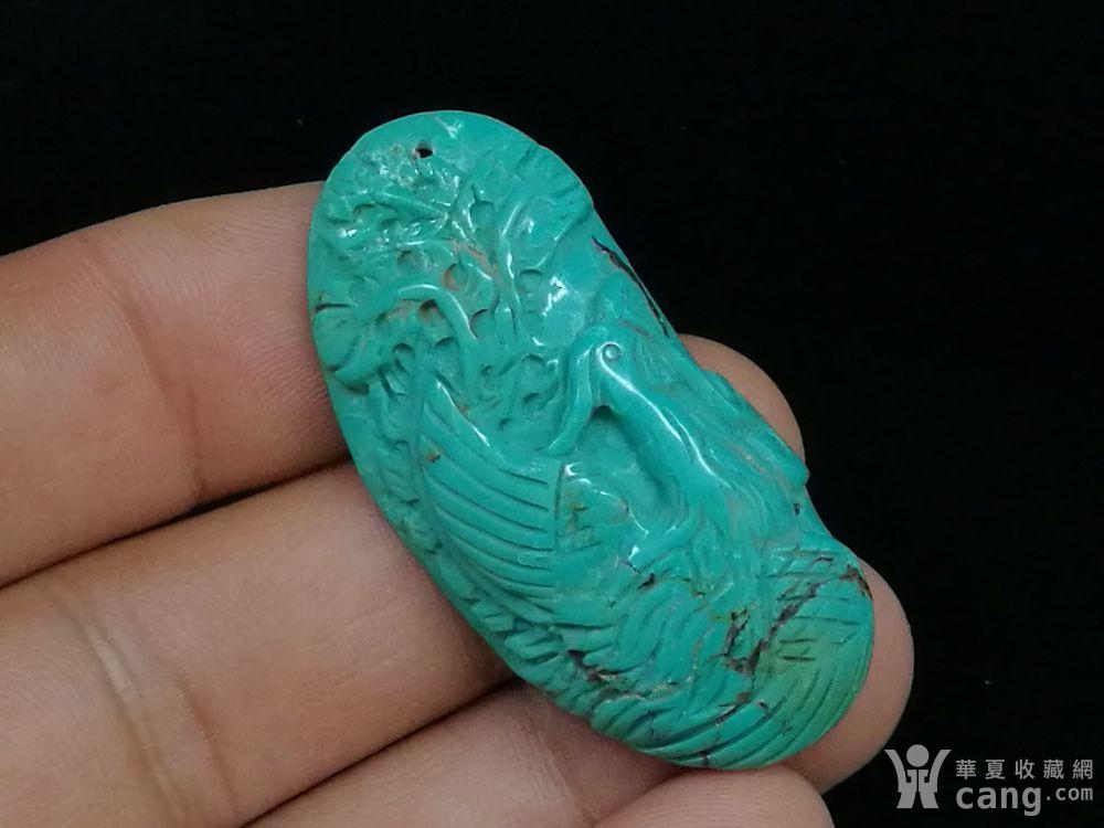 湖北原矿高瓷松雕刻凤凰吊坠