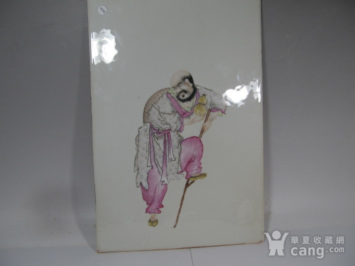 民国精品粉彩人物瓷板画
