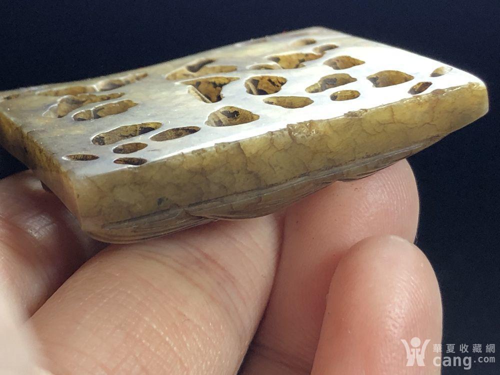 精品 中古 辽金玉带板