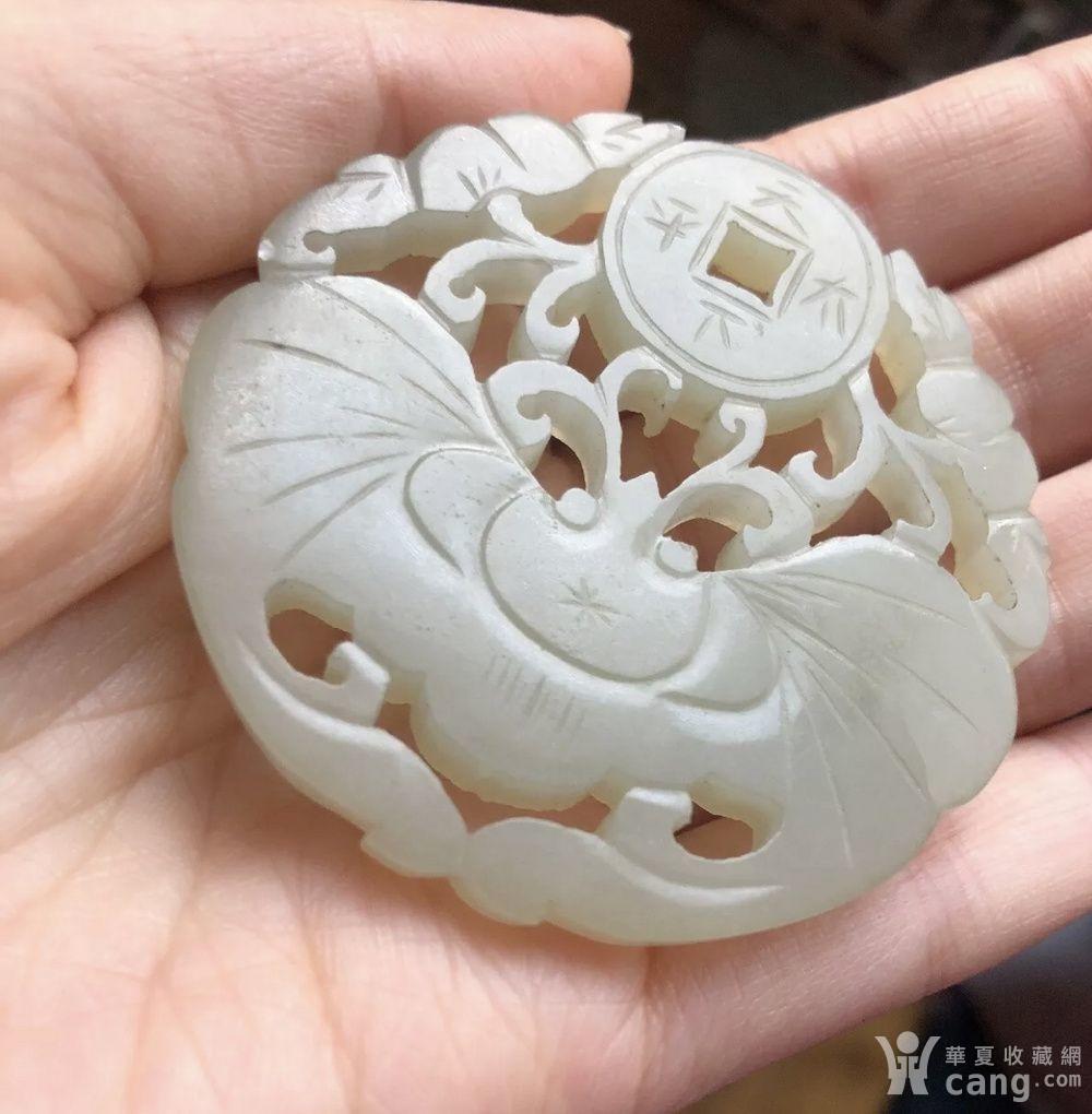 清代和田玉福在眼前玉佩