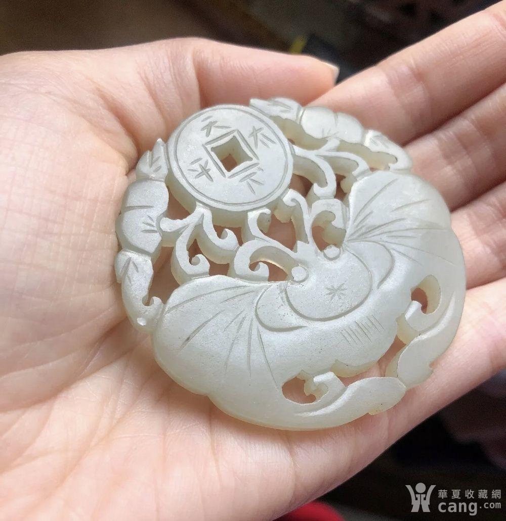 清代和田玉福在眼前玉佩