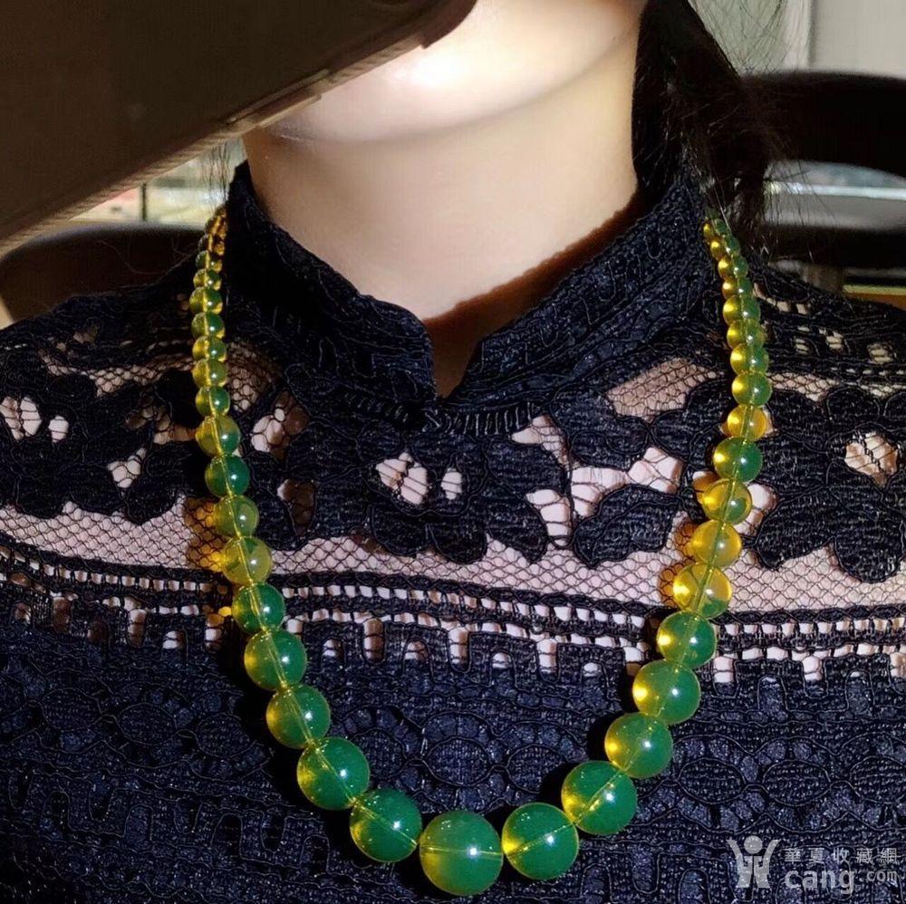 联盟 原创天然墨西哥蓝珀塔链